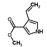 CAS#: 83670-75-1， Methyl 4-vinyl-1H-pyrrole-3-carboxylate
