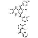 CAS#: 83757-53-3， 10-Bromo-6-({4-chloro-6-[(9,10-dioxo-9,10-dihydro-1-anthracenyl)amino]-1,3,5-triazin-2-yl}amino)naphtho[2,3-c]acridine-5,8,14(13H)-trione