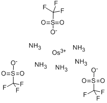 结构式 CAS# 83781-30-0, 五氨合(三氟甲烷磺酸)锇(III)三氟甲烷磺酸盐