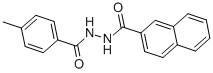 structure of CAS# 83803-95-6, 2-(2-Naphthoyl)-1-(p-Toluoyl)Hydrazine;N'-[(4-Methylphenyl)-Oxomethyl]-2-Naphthalenecarbohydrazide;N'-(4-Methylphenyl)Carbonylnaphthalene-2-Carbohydrazide;Nsc88894