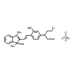 CAS#: 83949-67-1， N-(2-chloroethyl)-N-ethyl-3-methyl-4-[(E)-2-(1,3,3-trimethylindol-1-ium-2-yl)vinyl]aniline phosphate