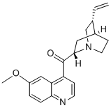structure of CAS# 84-31-1, Quininone;(6-Methoxy-4-Quinolyl)-(5-Vinylquinuclidin-2-Yl)Methanone;(6-Methoxy-4-Quinolyl)-(5-Vinyl-2-Quinuclidinyl)Methanone;Maybridge1_006500