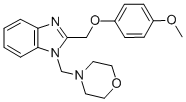 CAS#: 84138-41-0， 2-((4-Methoxyphenoxy)Methyl)-1-(4-Morpholinylmethyl) -1H-Benzimidazole