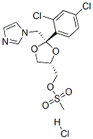 CAS#: 84145-27-7， cis-2-(2,4-Dichlorophenyl)-2-(1H-Imidazol-1-Ylmethyl)-1,3-Dioxolane-4-Ylmethyl Methanesulphonate Monohydrochloride