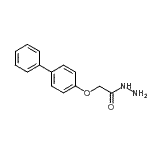结构式 CAS# 84161-08-0, 2-(4-联苯基氧基)乙酰肼