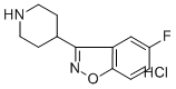 structure of CAS# 84163-16-6, 5-Fluoro-3-(4-Piperidinyl)-1,2-Benzisoxazole Hydrochloride;1,2-BENZISOXAZOLE, 5-FLUORO-3-(4-PIPERIDINYL)-, MONOHYDROCHLORIDE;5-Fluoro-3-Piperidin-4-Yl-1,2-Benzisoxazole Hydrochloride 97%;1,2-Benzisoxazole,5-Fluoro-3-(4-Piperidinyl)-, Hydrochloride