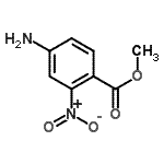 结构式 CAS# 84228-45-5, 甲基4-氨基-2-硝基苯甲酸酯