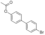 structure of CAS# 84244-98-4, 4-Acetoxy-4'-Bromobiphenyl;Acetic Acid [4-(4-Bromophenyl)Phenyl] Ester;[4-(4-Bromophenyl)Phenyl] Ethanoate;Nsc95827