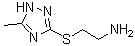 structure of CAS# 842955-68-4, 2-[(5-Methyl-1H-1,2,4-triazol-3-yl)sulfanyl]ethanamine;2-((3-methyl-1H-1,2,4-triazol-5-yl)thio)ethanamine;2-(5-Methyl-2H-[1,2,4]triazol-3-ylsulfanyl)-ethylamine;2-[(3-methyl-1H-1,2,4-triazol-5-yl)thio]ethanamine