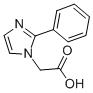 structure of CAS# 842958-44-5, (2-Phenyl-Imidazol-1-Yl)-Acetic Acid;(2-Phenyl-1H-Imidazol-1-Yl)Acetic Acid(SALTDATA: CH3COOH);(2-PHENYL-IMIDAZOL-1-YL)-ACETIC ACID