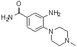 structure of CAS# 842961-35-7, 3-Amino-4-(4-methyl-1-piperazinyl)benzamide;3-amino-4-(4-methyl-1-piperazinyl)benzamide;3-amino-4-(4-methylpiperazin-1-yl)benzamide;3-Amino-4-(4-methyl-piperazin-1-yl)-benzamide