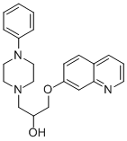 CAS#: 84344-75-2， 4-Phenyl-alpha-((7-Quinolinyloxy)Methyl)-1-Piperazineethanol