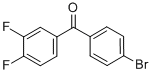 structure of CAS# 844878-99-5, 4-Bromo-3',4'-Difluorobenzophenone;4-BROMO-3',4'-DIFLUOROBENZOPHENONE