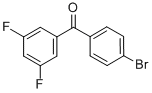 structure of CAS# 844879-03-4, 4-Bromo-3',5'-Difluorobenzophenone;4-BROMO-3',5'-DIFLUOROBENZOPHENONE