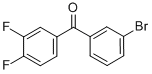 structure of CAS# 844879-35-2, 3-Bromo-3',4'-Difluorobenzophenone;(3-BROMOPHENYL)(3,4-DIFLUOROPHENYL)METHANONE;3-BROMO-3',4'-DIFLUOROBENZOPHENONE
