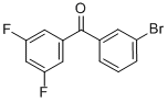 structure of CAS# 844879-37-4, 3-Bromo-3',5'-Difluorobenzophenone;3-BROMO-3',5'-DIFLUOROBENZOPHENONE