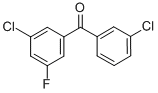 结构式 CAS# 844884-96-4, 3,3'-二氯-5-氟二苯甲酮