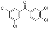结构式 CAS# 844885-32-1, 3,3',4,5'-四氯二苯甲酮