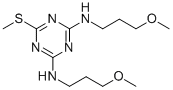 CAS 登录号：845-52-3， N,N'-二(3-甲氧基丙基)-6-甲硫基-1,3,5-三嗪-2,4-二胺
