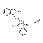 CAS#: 84560-11-2， 1,3,3-Trimethyl-2-[(E)-2-(2-methyl-2,3-dihydro-1H-indol-1-yl)vinyl]-3H-indolium thiocyanate
