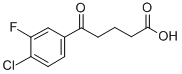 structure of CAS# 845790-44-5, 5-(4-Chloro-3-Fluorophenyl)-5-Oxovaleric Acid;5-(4-CHLORO-3-FLUOROPHENYL)-5-OXOVALERIC ACID