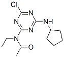 CAS 登录号：84712-79-8， N-[4-氯-6-(环戊基氨基)-1,3,5-三嗪-2-基]-N-乙基乙酰胺