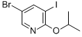 structure of CAS# 848243-21-0, 5-Bromo-3-Iodo-2-Isopropoxy-Pyridine;5-Bromo-3-Iodo-2-Isopropoxy-Pyridine