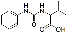 structure of CAS# 84860-35-5, 2-[(Anilinocarbonyl)Amino]-3-Methylbutanoic Acid;(2S)-2-(Cyclohexylcarbamoylamino)-3-Methyl-Butanoate;(2S)-2-[[(Cyclohexylamino)-Oxomethyl]Amino]-3-Methylbutanoate;(2S)-2-(Cyclohexylcarbamoylamino)-3-Methyl-Butyrate