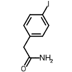 structure of CAS# 84863-81-0, 2-(4-Iodophenyl)acetamide;2-(4-Iodo-phenyl)-acetamide
