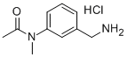 structure of CAS# 849020-90-2, N-[3-(Aminomethyl)Phenyl]-N-Methylacetamidehydrochloride;3-[Acetyl(Methyl)Amino]Benzylamine Hydrochloride