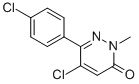 structure of CAS# 849021-02-9, 5-Chloro-6-(4-Chlorophenyl)-2-Methylpyridazin-3(2H)-One;5-Chloro-6-(4-Chlorophenyl)-2-Methylpyridazin-