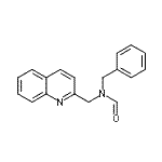structure of CAS# 849798-00-1, N-Benzyl-N-(2-quinolinylmethyl)formamide;FORMAMIDE,N-(PHENYLMETHYL)-N-(2-QUINOLINYLMETHYL)-;n / a;N-Benzyl-N-(2-methylchinolin)-formamid