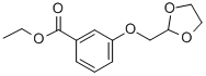 structure of CAS# 850348-88-8, Ethyl 3-([1,3]Dioxolan-2-Ylmethoxy)-Benzoate;ETHYL-3-([1,3]DIOXOLAN-2-YLMETHOXY)-BENZOATE