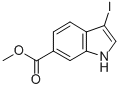 structure of CAS# 850374-98-0, Methyl 3-Iodo-1H-Indole-6-Carboxylate;METHYL 3-IODO-1H-INDOLE-6-CARBOXYLATE