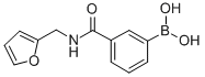 structure of CAS# 850567-27-0, 3-(Furfurylaminocarbonyl)Phenylboronic Acid;(3-((Furan-2-Ylmethyl)Carbamoyl)Phenyl)Boronic Acid;3-(Furfurylcarbamoyl)Benzeneboronic Acid, 97%;3-(FURFURYLAMINOCARBONYL)BENZENEBORONIC ACID