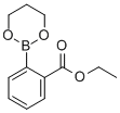structure of CAS# 850567-60-1, 2-(1,3,2-Dioxaborinan-2-yl)-Benzoic acid ethyl ester;2-(Ethoxycarbonyl)Benzeneboronic Acid, Propanediol Cyclic Ester 95%;2-(Ethoxycarbonyl)Benzeneboronic Acid 1,3-Propanediol Ester, 95%;(2-ETHOXYCARBONYL)PHENYLBORONIC ACID, PROPANEDIOL CYCLIC ESTER