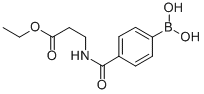 structure of CAS# 850568-19-3, 4-[(3-Ethoxy-3-Oxopropyl)Carbamoyl]Benzeneboronic Acid;4-[(3-Ethoxy-3-Oxopropyl)Carbamoyl]Benzeneboronic Acid 97%;4-[(3-ETHOXY-3-OXOPROPYL)CARBAMOYL]BENZENEBORONIC ACID;4-[(3-ETHOXY-3-OXOPROPYL)CARBAMOYL]PHENYLBORONIC ACID