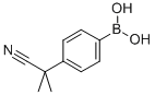 structure of CAS# 850568-67-1, 2-(4-Boronophenyl)-2-Methylpropanenitrile;[4-(1-Cyano-1-Methylethyl)Phenyl]Boronic Acid(SALTDATA: FREE);Boronic Acid, [4-(1-Cyano-1-Methylethyl)Phenyl]-;4-(2-Cyanopropan-2-Yl)Benzeneboronic Acid 98%