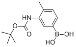 structure of CAS# 850568-81-9, (3-Boc-Amino-4-Methylphenyl)Boronic Acid;3-T-BUTOXYCARBONYLAMINO-4-METHYLPHENYLBORONIC ACID;(3-BOC-AMINO-4-METHYLPHENYL)BORONIC ACID;3-BOC-AMINO-4-METHYLBENZENEBORONIC ACID