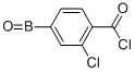 structure of CAS# 850589-38-7, (3-Chloro-4-Chlorocarbonyl)Benzeneboronic Anhydride;3-Chloro-4-Chlorocarbonylbenzeneboronic Anhydride, Tech. 90%;2-Chloro-4-Boronobenzoyl Chloride, Dehydrate, Tech Grade;3-Chloro-4-(Chlorocarbonyl)Benzeneboronic Anhydride 90%