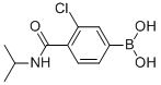 structure of CAS# 850589-41-2, 3-Chloro-4-(N-Isopropylcarbamoyl)Phenylboronic Acid;3-Chloro-4-(N-Isopropylcarbamoyl)Benzeneboronic Acid 98%;3-Chloro-4-(Isopropylcarbamoyl)Benzeneboronic Acid, 98%;[3-CHLORO-4-(N-ISOPROPYLCARBAMOYL)]BENZENEBORONIC ACID
