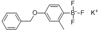 structure of CAS# 850623-43-7, Potassium (4-Benzyloxy-2-Methylphenyl)Trifluoroborate;Potassium (4-Benzyloxy-2-Methylphenyl)Trifluoroborate 98%;Potassium(4-Benzyloxy-2-Methylphenyl)Trifluoroborate98%;POTASSIUM (4-BENZYLOXY-2-METHYLPHENYL)TRIFLUOROBORATE