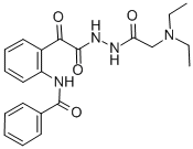 CAS#: 85080-18-8， 2-(Benzoylamino)-alpha-Oxo-Benzeneacetic Acid 2-((Diethylamino)Acetyl)Hydrazide