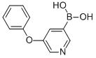 structure of CAS# 850991-33-2, 5-Phenoxy-3-Pyridinyl)Boronic Acid;5-PHENOXY-3-PYRIDINYL)BORONICACID;5-Phenoxypyridine-3-Boronic Acid