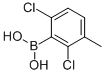structure of CAS# 851756-54-2, 2,6-Dichloro-3-Methylphenylboronic Acid;2,6-Dichloro-3-Methylphenylboronic Acid