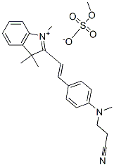 CAS#: 85187-82-2， 2-[2-[4-[(2-Cyanoethyl)Methylamino]Phenyl]Vinyl]-1,3,3-Trimethyl-3H-Indolium Methyl Sulphate