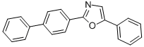 structure of CAS# 852-37-9, 2-(4-Biphenyl)-5-Phenyloxazole;5-Phenyl-2-(4-Phenylphenyl)Oxazole;2-(Biphenyl-4-Yl)-5-Phenyloxazole;St5411285