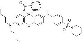 CAS#: 85223-13-8， 6'-(Dibutylamino)-2'-{[4-(1-piperidinylsulfonyl)phenyl]amino}-3H-spiro[2-benzofuran-1,9'-xanthen]-3-one