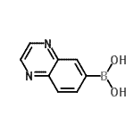 结构式 CAS# 852432-98-5, 6-喹喔啉基硼酸