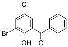 structure of CAS# 85346-47-0, (3-Bromo-5-chloro-2-hydroxyphenyl)phenyl-Methanone